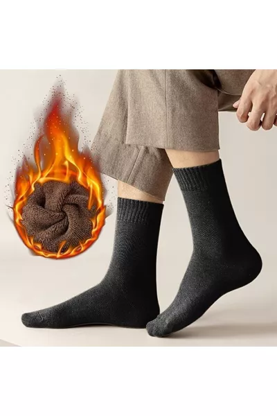 5-Pack Winter Towel Thermal Socks, 5 Pairs