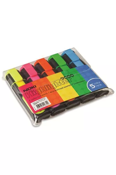 Набор из 5 флуоресцентных ручек