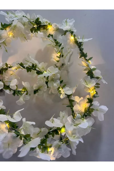  см искусственная лиана с акцией акации и светодиодной подсветкой, украшение для газовой трубы, 3 м LED