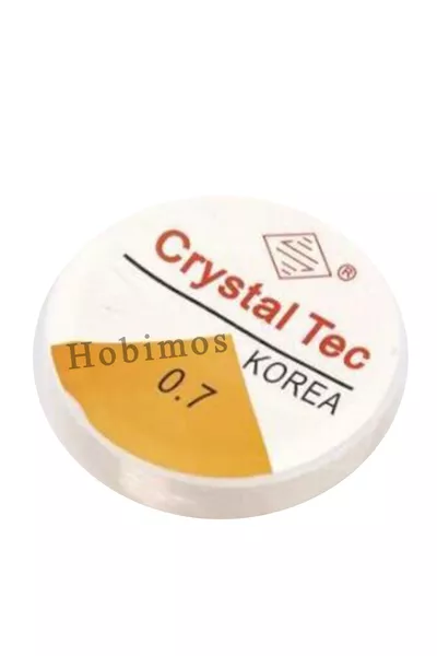 Прозрачно Еластично Силиконово Монофилно Влакно 0,7 мм - Еластична Тел за Ръчно Изработени Бижута и Аксесоари, Въже за Тесбих