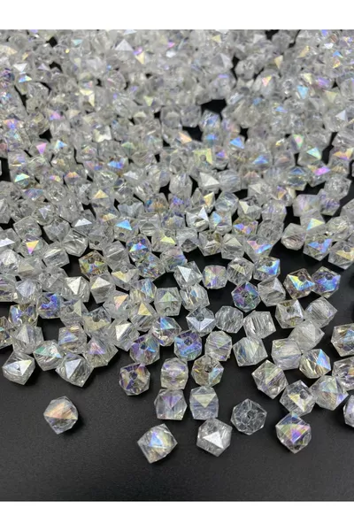 gr 8mm Transparante Janjanli Kleur Kubus, Kubisch Model Acryl Kralen, sieraden, tas kralen (gr, ~ Stuks)