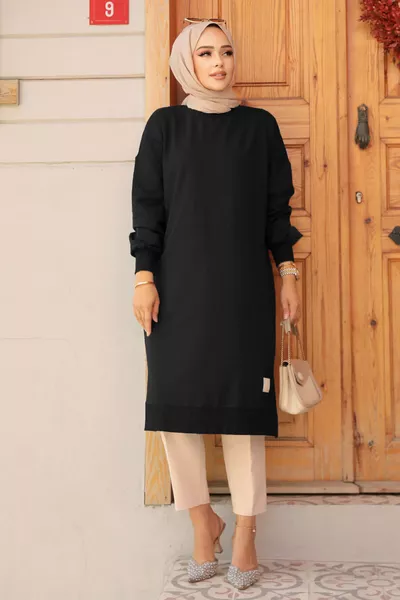 Black Hijab Tunic S