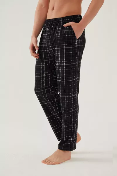 بيجاما رجالية سفلية قطنية مزدوجة