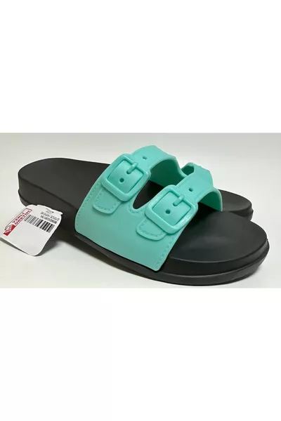 Turkoois Anatomische Zool Zachte Plastic Extra Licht Dames Zwembad Zee Strand Huis en Straatslippers EVA