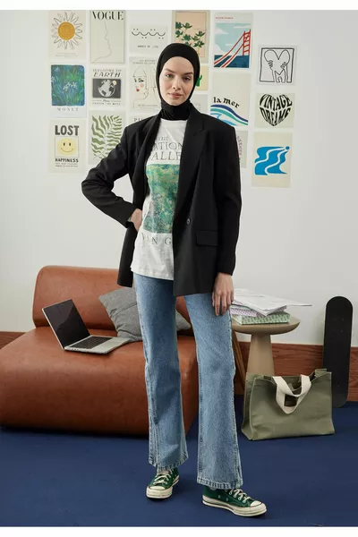 Спортен хиджаб черен