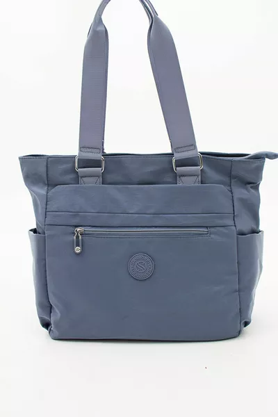 Women's Multi-Pocket Useful Water-Resistant Satin Fabric Crossbody and Shoulder Bag