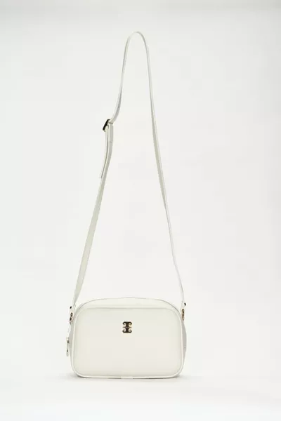 Print Weiße Damen Schultertasche 