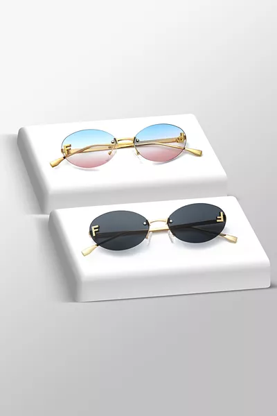 طقم نظارات شمسية مكون من قطعتين