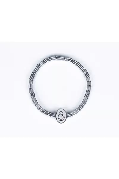 سوار من حجر الهيماتيت الطبيعي GS KARE (4 ملم)