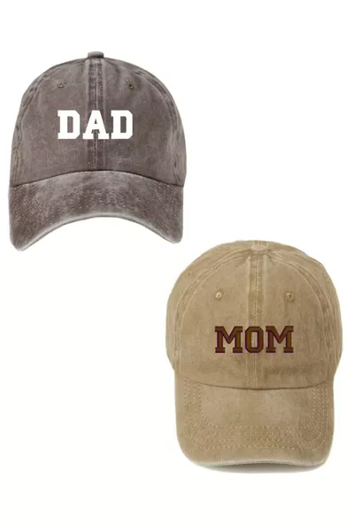 طقم قبعة قماشية قابلة للغسل من قطعتين بعلامة سبور داد آند موم كولدج فونتل