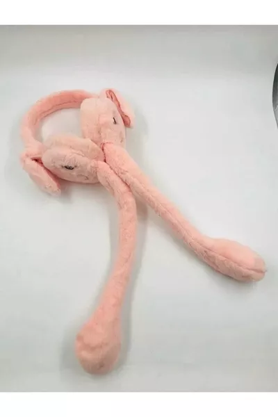 سماعات أذن من الفرو على شكل أذن أرنب للنساء/الفتيات