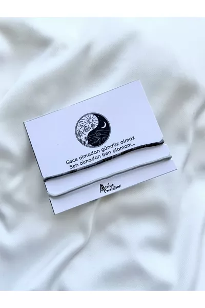 Sensiz Olmaz Ip Çift Bilekliği Hediye Bileklik Seti Bff, Sevgili Bilekliği