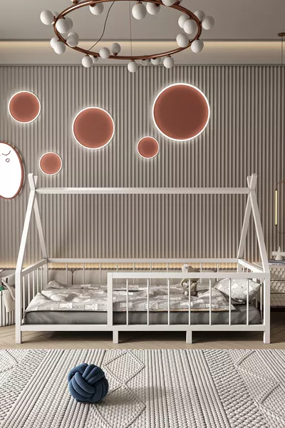 Yucin MDF Kinder- und Baby-Montessori-Bett Neu