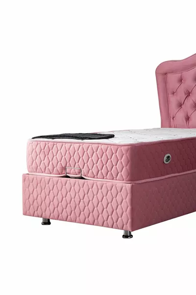 Camelli New Double Set, Single Bed Base and Headboard Set