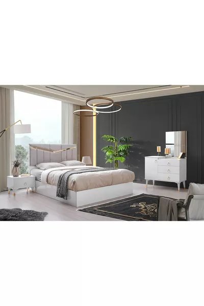 Şehzade Beyaz Avrasya Yatak Odası Takımı