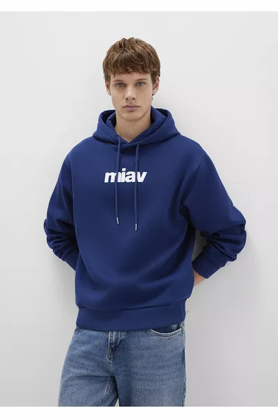 سويت شيرت بغطاء رأس مطبوع عليه مياف 