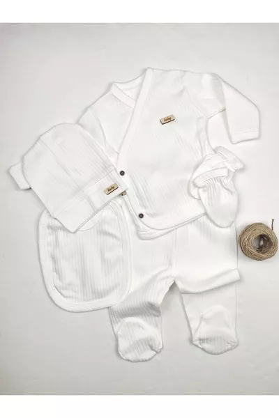 5-Piece Ribbed Baby Newborn Hospital Outfit Set
