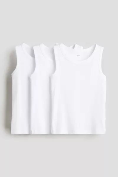 3-Pack Cotton Sleeveless Top