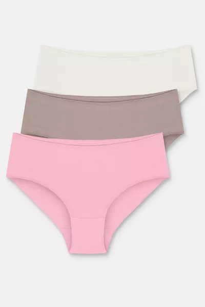 3 Lü Paket Yüksek Bel Slip Külot