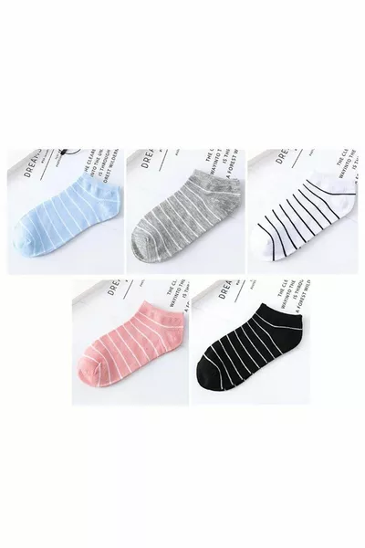 مجموعة جوارب قطنية بنقشة دائرية - الراحة والأناقة معًا!