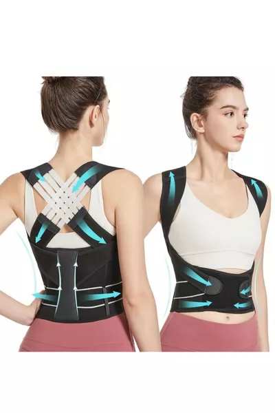 Medizinisches Aufrechte-Haltung-Korsett für Frauen und Männer, Buckelverhinderndes Korsett für Schultern, Taille und Rücken