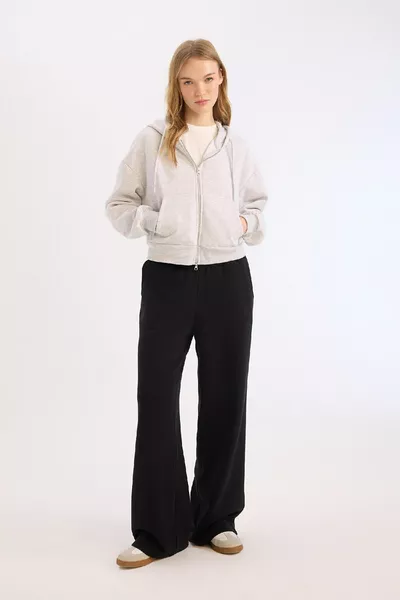 Pantalon de survêtement Cool à jambe large, taille élastique, coupe ample SP