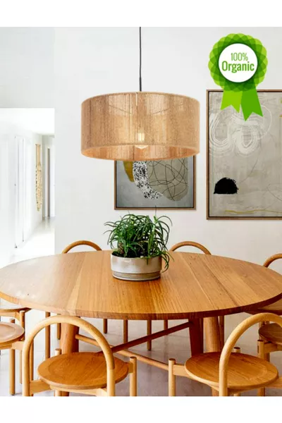 ثريات بوهيمية، ثريات رستيك، ثريات من الجوت، ثريات طبيعية، ثريات منسوجة من القش