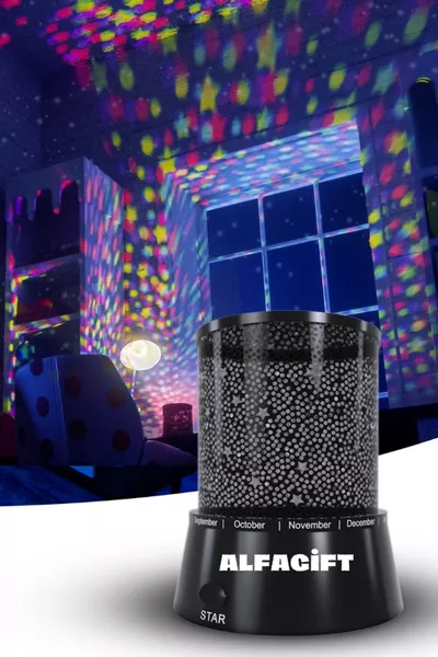 Ночник с проекцией неба с разноцветными звёздами – декоративная лампа для детской и комнаты младенца