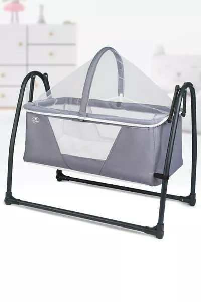 Culla Portatile Oscillante con Teli Sobee, Culla a Cesta, Culla Amaca