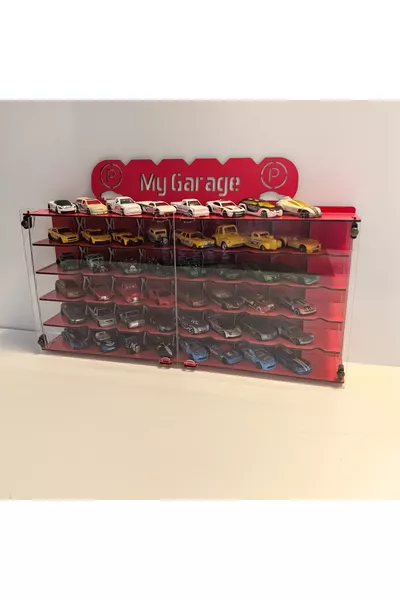 Couvercle en plexiglas pour voiture 1/ Compatible Hotwheels, Matchbox Support de voiture de loisir Garage pour modèle réduit