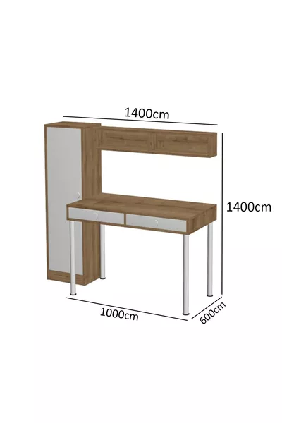 Akort Schreibtisch Weiß