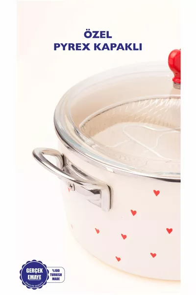 Cupid Enamel Frying Pot / Deep Fryer (With Special Lid)