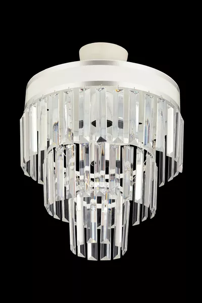 Çağla 3 Lü Beyaza Krom Yaldızlı  Luk Modern Avize