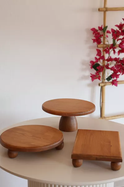 Justwood 3Lü  Cm Lucca Pastalık,  Cm Risus,  Risus Ahşap Çeyiz Seti