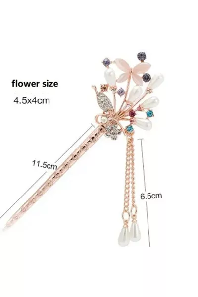 مشبك شعر معدني بحجر من طراز So-Much الجديد