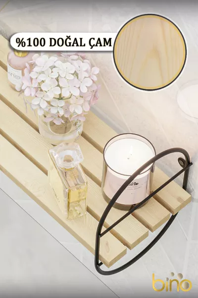 2 Stuks Wandrek Houten Boekenplank Massief Hout Woonkamer Badkamer Keuken Rek Decoratief Rek Mat Zwart