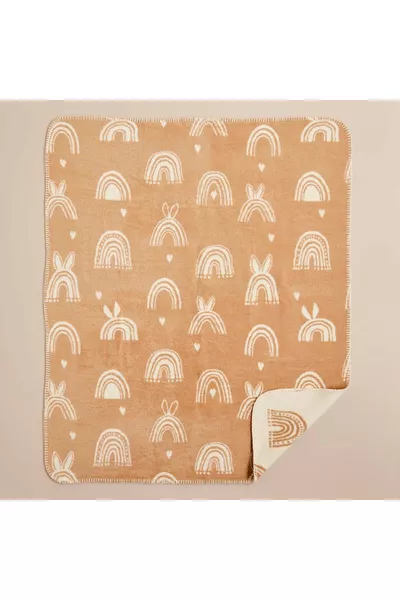 بطانية أطفال من القطن من رابت بوو باللون البيج (× سم)