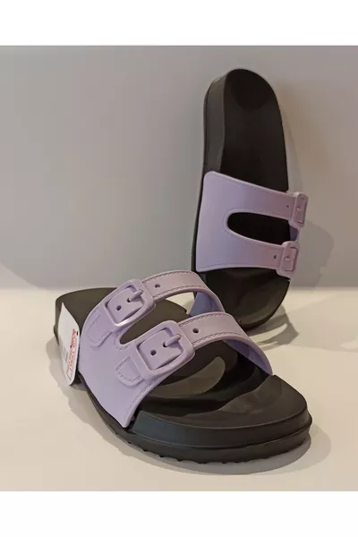 Lila Anatomische Zool Zachte Plastic Extra Licht Dames Zwembad Zee Strand Huis en Straat Slippers Eva