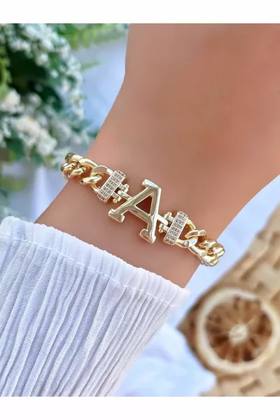 سوار سلسلة بحرف (حرف A)