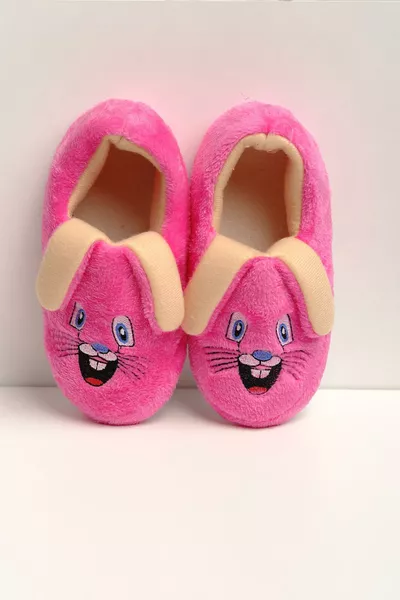 Mino Ear-Loop Non-Slip Preschool Home School Shoes Unisex Baby Kids Slippers