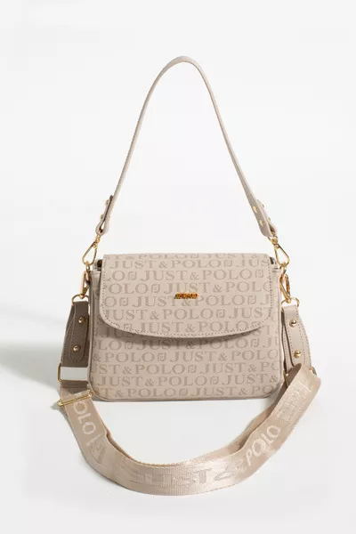 Borsa a Spalla a 2 Scomparti  Pietra