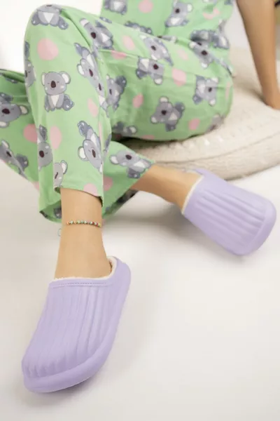 نعل منزلي موظف فورا فلورا مغلق من الداخل صوفي للجنسين حذاء شتوي مقاوم للماء