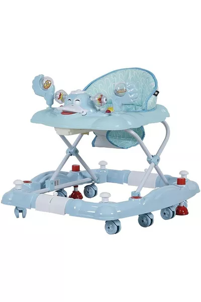 مشاية أطفال موسيقية مع ألعاب للرضع ومخفّضة الحركة على شكل عنكبوت