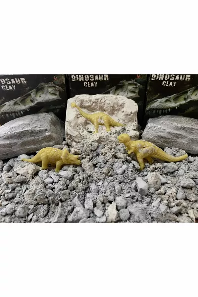 طقم مشروع علمي لأربع فعاليات .. سلسلة أنواع الديناصورات المفاجئة. طقم حفر علمي أثري.