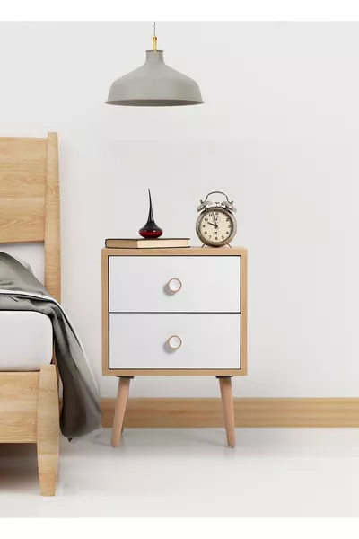 Флора Модерна Нощно шкафче с две чекмеджета /