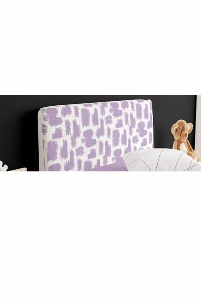 غطاء رأس السرير لغرفة الشباب باللون البنفسجي مع آثار الفرشاة