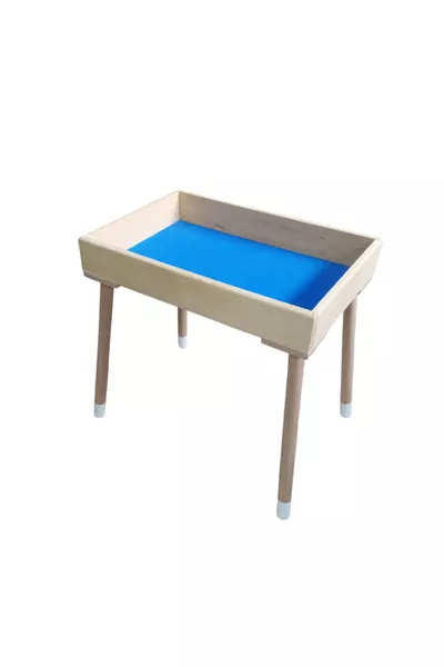 Деревянный учебный поднос Монтессори на ножках для песка