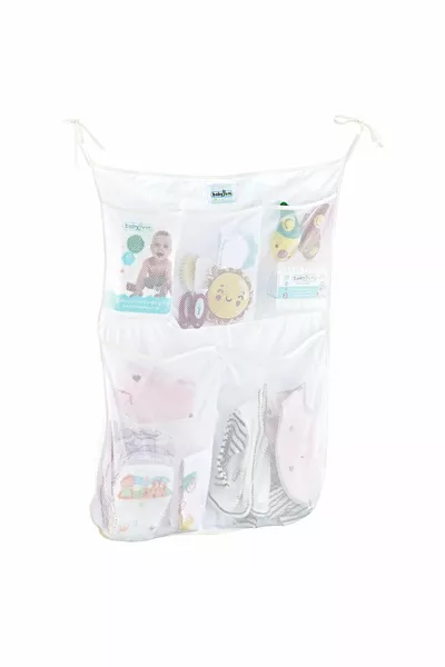 منظم رأس السرير من بيبي جم، أبيض