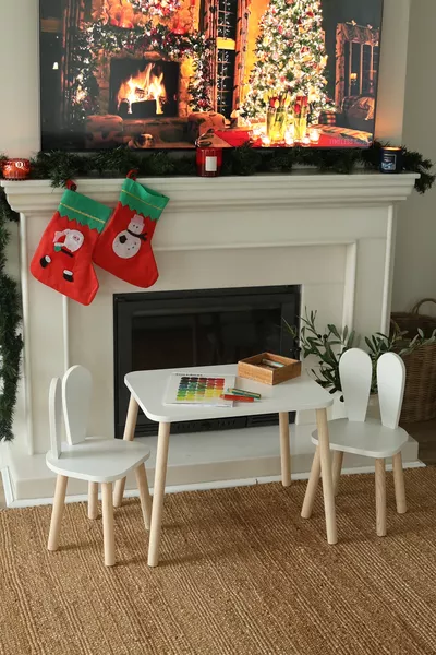 الماسا البيضاء + 2 كرسي