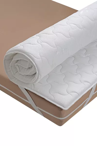 Пълна ортопедична еко матрак подложка с капитониран калъф за сън, дебелина 4 см